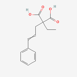 2-Ethyl-2-(3-phenylprop-2-enyl)propanedioic acid