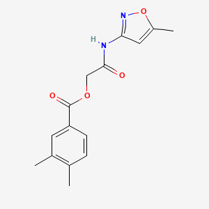 [2-[(5-Methyl-1,2-oxazol-3-yl)amino]-2-oxoethyl] 3,4-dimethylbenzoate