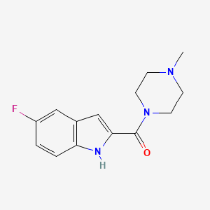 (5-fluoro-1H-indol-2-yl)(4-methylpiperazin-1-yl)methanone