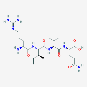 N~5~-(Diaminomethylidene)-L-ornithyl-L-isoleucyl-L-valyl-L-glutamine