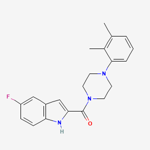 molecular formula C21H22FN3O B14164319 [4-(2,3-dimethylphenyl)piperazin-1-yl]-(5-fluoro-1H-indol-2-yl)methanone CAS No. 900296-78-8