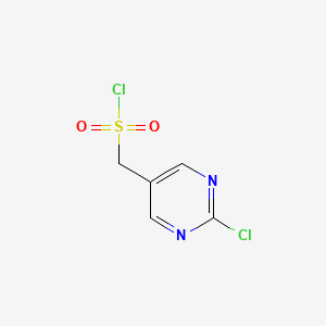 molecular formula C5H4Cl2N2O2S B14164395 (2-Chloropyrimidin-5-YL)methanesulfonyl chloride CAS No. 1196145-67-1