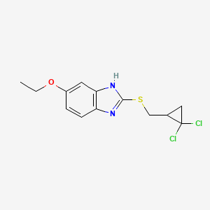 2-[(2,2-dichlorocyclopropyl)methylsulfanyl]-6-ethoxy-1H-benzimidazole