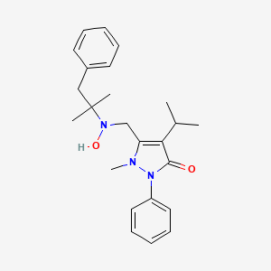 3H-Pyrazol-3-one, 1,2-dihydro-1-methyl-4-(1-methylethyl)-5-((methyl(1-methyl-2-phenylethyl)oxzidoamino)methyl)-2-phenyl-