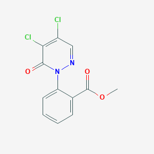 molecular formula C12H8Cl2N2O3 B1416442 methyl 2-(4,5-dichloro-6-oxopyridazin-1(6H)-yl)benzoate CAS No. 1087792-04-8