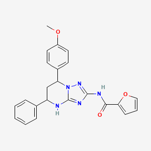 N-[7-(4-methoxyphenyl)-5-phenyl-1,5,6,7-tetrahydro-[1,2,4]triazolo[1,5-a]pyrimidin-2-yl]furan-2-carboxamide