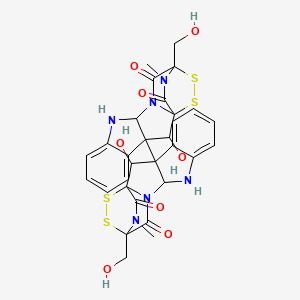 molecular formula C30H28N6O8S4 B14164428 Melinacidin IV CAS No. 37934-52-4