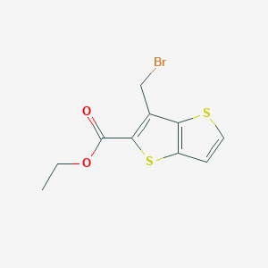 molecular formula C10H9BrO2S2 B1416444 Ethyl 3-(bromomethyl)thieno[3,2-b]thiophene-2-carboxylate CAS No. 1118786-99-4