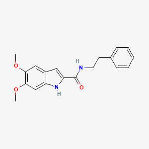 5,6-dimethoxy-N-(2-phenylethyl)-1H-indole-2-carboxamide