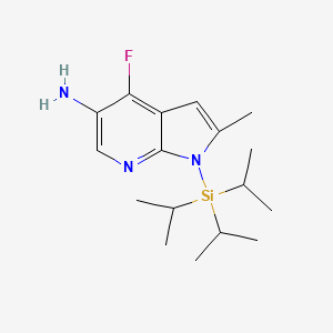 4-fluoro-2-methyl-1-(triisopropylsilyl)-1H-pyrrolo[2,3-b]pyridin-5-amine