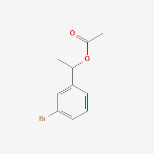 molecular formula C10H11BrO2 B14164488 1-(3-Bromophenyl)ethyl acetate CAS No. 6948-02-3