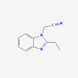 molecular formula C11H11N3 B1416453 2-(2-ethyl-1H-1,3-benzodiazol-1-yl)acetonitrile CAS No. 54980-88-0