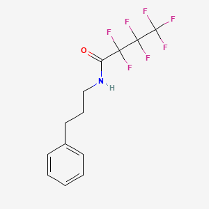 2,2,3,3,4,4,4-Heptafluoro-N-(3-phenylpropyl)butanamide