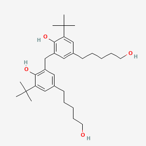 2,2'-Methylenebis[6-tert-butyl-4-(5-hydroxypentyl)phenol]