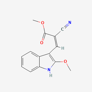 methyl (Z)-2-cyano-3-(2-methoxy-1H-indol-3-yl)prop-2-enoate