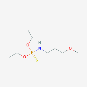 molecular formula C8H20NO3PS B14164583 o,o-Diethyl(3-methoxypropyl)phosphoramidothioate CAS No. 35812-34-1