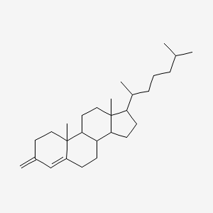 molecular formula C28H46 B14164647 3-Methylidenecholest-4-ene CAS No. 4561-75-5