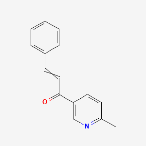 molecular formula C15H13NO B14164657 1-(6-Methylpyridin-3-yl)-3-phenylprop-2-en-1-one CAS No. 88844-62-6