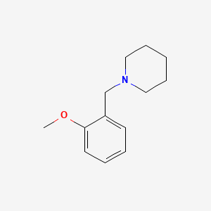 molecular formula C13H19NO B14164712 Piperidine, 1-((2-methoxyphenyl)methyl)- CAS No. 29175-53-9