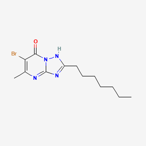 6-Bromo-2-heptyl-5-methyl[1,2,4]triazolo[1,5-a]pyrimidin-7-ol