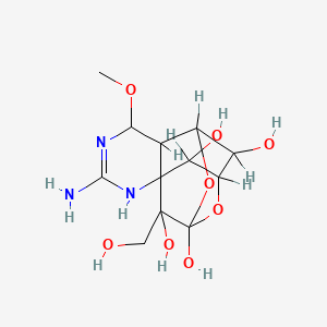 (5R)-3-amino-13-(hydroxymethyl)-5-methoxy-8,10-dioxa-2,4-diazatetracyclo[7.3.1.17,11.01,6]tetradec-3-ene-9,12,13,14-tetrol