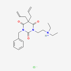 Barbituric acid, 5,5-diallyl-1-benzyl-3-(2-(diethylamino)ethyl)-, hydrochloride