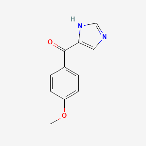 molecular formula C11H10N2O2 B14164729 1H-imidazol-5-yl(4-methoxyphenyl)methanone CAS No. 5535-81-9