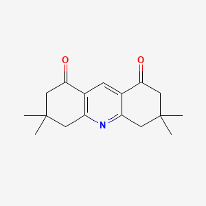 molecular formula C17H21NO2 B14164746 3,3,6,6-Tetramethyl-3,4,6,7-tetrahydro-2H,5H-acridine-1,8-dione CAS No. 27361-25-7