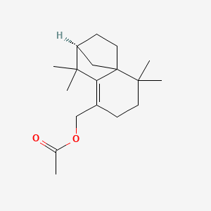 molecular formula C18H28O2 B14164774 2H-2,4a-Methanonaphthalene-8-methanol, 1,3,4,5,6,7-hexahydro-1,1,5,5-tetramethyl-, acetate, (2S)- CAS No. 61826-56-0