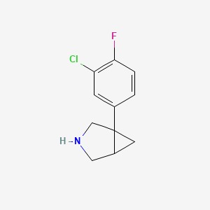 1-(3-Chloro-4-fluorophenyl)-3-azabicyclo[3.1.0]hexane