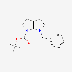 Tert-butyl 1-benzyl-2,3,3a,4,5,6a-hexahydropyrrolo[2,3-b]pyrrole-6-carboxylate