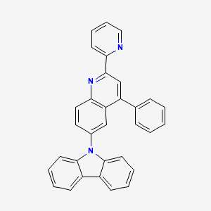 9-[4-Phenyl-2-(pyridin-2-YL)quinolin-6-YL]-9H-carbazole