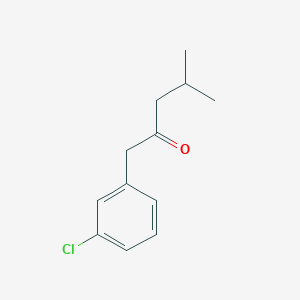 molecular formula C12H15ClO B1416482 1-(3-Chlorophenyl)-4-methylpentan-2-one CAS No. 1175909-18-8