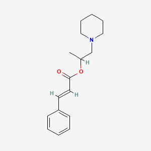 1-(piperidin-1-yl)propan-2-yl (2E)-3-phenylprop-2-enoate