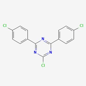 molecular formula C15H8Cl3N3 B14164844 2-Chloro-4,6-bis(4-chlorophenyl)-1,3,5-triazine CAS No. 30894-94-1