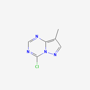 molecular formula C6H5ClN4 B14164848 4-Chloro-8-methylpyrazolo[1,5-A][1,3,5]triazine 