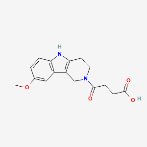 molecular formula C16H18N2O4 B1416485 4-(8-methoxy-1,3,4,5-tetrahydro-2H-pyrido[4,3-b]indol-2-yl)-4-oxobutanoic acid CAS No. 1146291-12-4