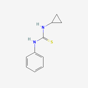 molecular formula C10H12N2S B14164876 1-Cyclopropyl-3-phenylthiourea CAS No. 77991-97-0