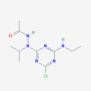 N'-[4-chloro-6-(ethylamino)-1,3,5-triazin-2-yl]-N'-propan-2-ylacetohydrazide