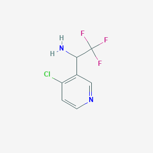 molecular formula C7H6ClF3N2 B14164896 1-(4-Chloropyridin-3-YL)-2,2,2-trifluoroethanamine CAS No. 1060809-06-4