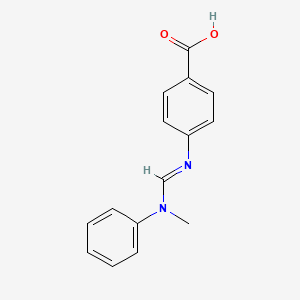 molecular formula C15H14N2O2 B1416491 4-(((甲基(苯基)氨基)亚甲基)氨基)苯甲酸 CAS No. 951626-83-8