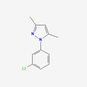 molecular formula C11H11ClN2 B1416492 1-(3-氯苯基)-3,5-二甲基-1H-吡唑 CAS No. 294877-27-3