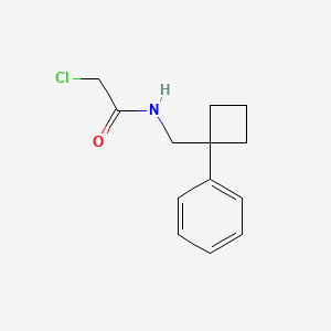 molecular formula C13H16ClNO B1416493 2-氯-N-[(1-苯基环丁基)甲基]乙酰胺 CAS No. 1087792-00-4