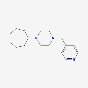 1-Cycloheptyl-4-(pyridin-4-ylmethyl)piperazine