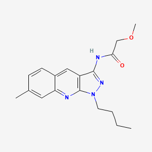 N-(1-butyl-7-methylpyrazolo[3,4-b]quinolin-3-yl)-2-methoxyacetamide