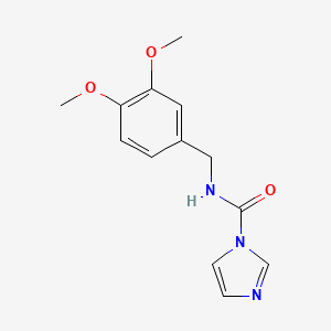 molecular formula C13H15N3O3 B1416495 N-[(3,4-dimethoxyphenyl)methyl]-1H-imidazole-1-carboxamide CAS No. 1087784-46-0