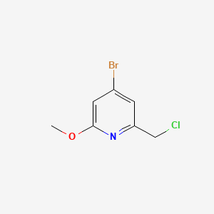 4-Bromo-2-(chloromethyl)-6-methoxypyridine