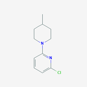molecular formula C11H15ClN2 B1416498 1-(6-Chloro-2-pyridinyl)-4-methylpiperidine CAS No. 1090861-05-4