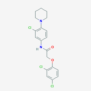 N-[3-chloro-4-(piperidin-1-yl)phenyl]-2-(2,4-dichlorophenoxy)acetamide