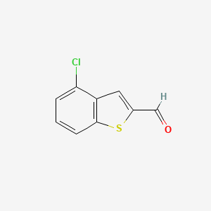 molecular formula C9H5ClOS B1416499 4-氯-1-苯并噻吩-2-甲醛 CAS No. 216575-43-8